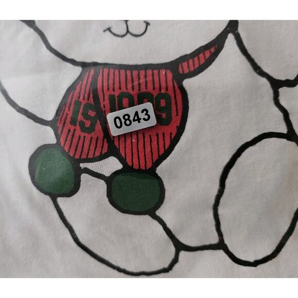 Lazzie Bear Tee Shirt Vintage Size M Lazarus Dept Store Christmas Single Stitch - Picture 15 of 15